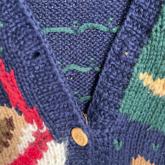 Signatures By Northern Isles Knitted By Hand Pets Size Large Vest Navy - Picture 4 of 6